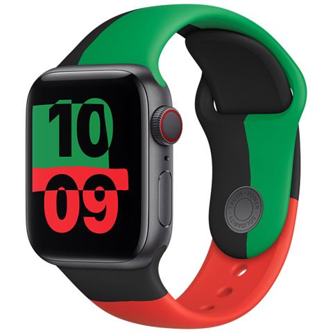 MUQ63ZM /A accessorio indossabile intelligente Band Nero, Verde, Rosso Fluoroelastomero - Foto 2