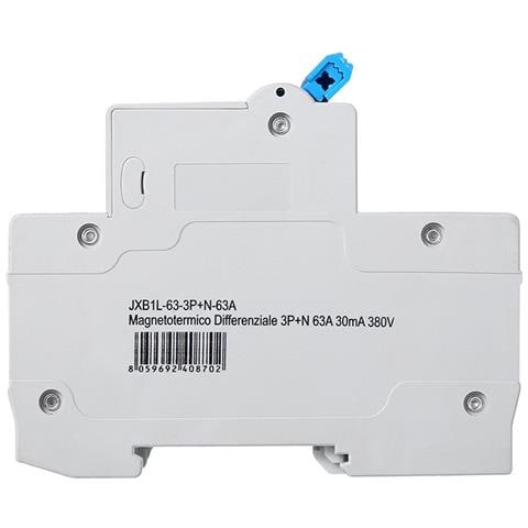 Interruttore Magnetotermico Differenziale 3p+n 63a 4.5ka 30ma 380v Occupa 4 Moduli Din - Foto 2