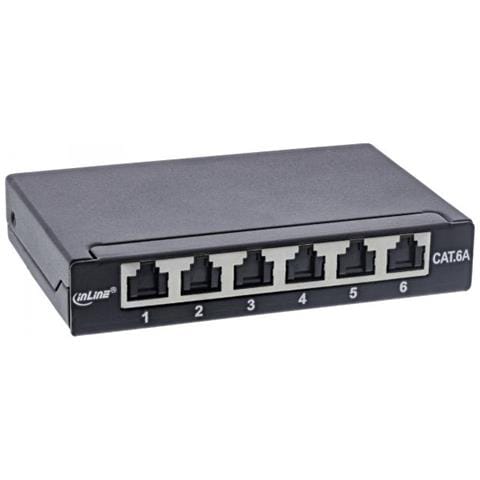 Patch Panel Cat. 6a 0.5u A 6 Vie, Da Tavolo, Nero - Foto 1