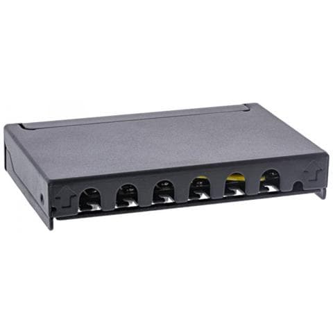 Patch Panel Cat. 6a 0.5u A 6 Vie, Da Tavolo, Nero - Foto 2