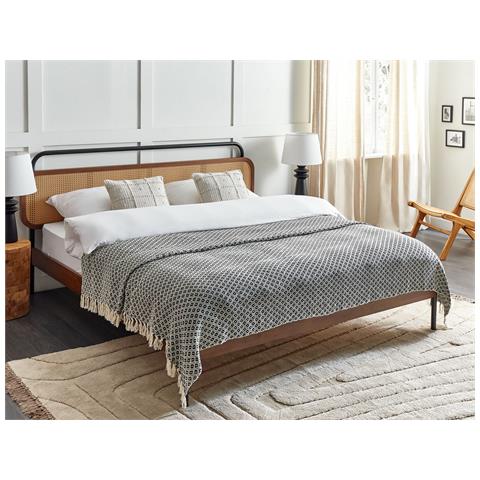 Coperta Chyama Cotone 220 X 240 Cm Nero - Foto 1