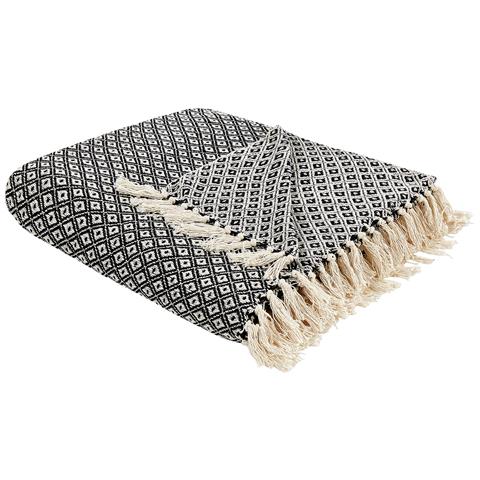 Coperta Chyama Cotone 220 X 240 Cm Nero - Foto 9