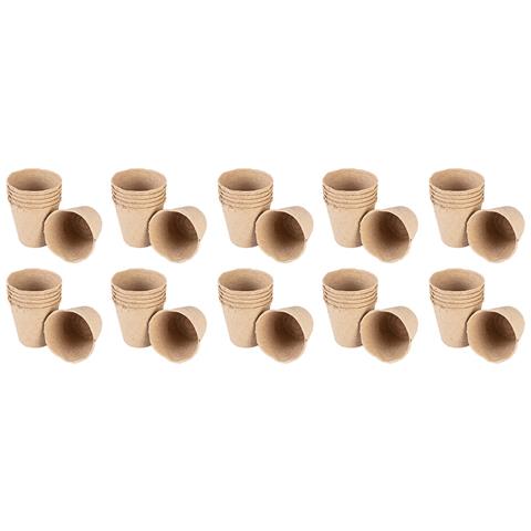 Seminatori Di Torba: 8 X 8 X 7,8 Cm, 60 Pezzi - Foto 1