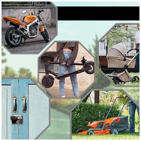 Lucchetto Per Bicicletta A 5 Cifre 7 X 900 Mm - Sicuro E Robusto - Foto 2