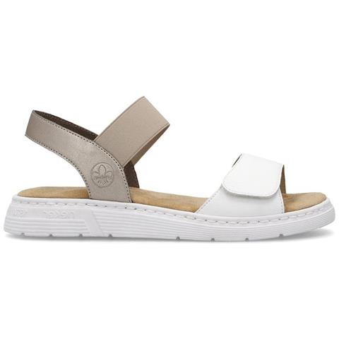 White Casual Open Sandals Sandali Pelle Scarpe Donna Bianco Eu 38, V9161-80 - Foto 2