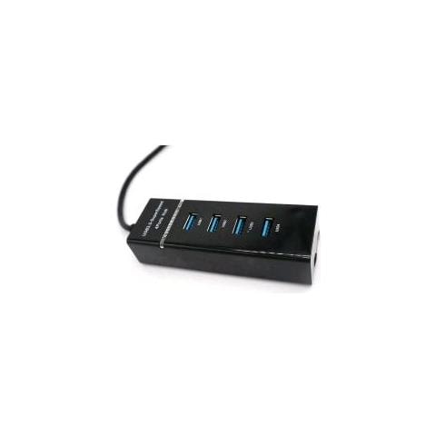 En-303 Hub 4 Porte Usb 3.0 Autoalimentato Con Led Alimentatore Dc-5v Incluso Black - Foto 1