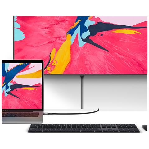 ULCHD01-SGR cavo e adattatore video 1 m HDMI tipo A (Standard) USB tipo-C Nero, Grigio - Foto 4