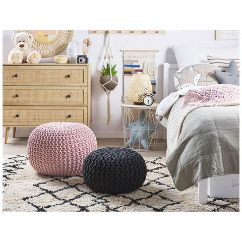 Pouf Conrad Cotone Rosa - Foto 1