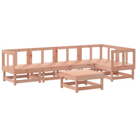Set Salotto Da Giardino 6 Pz In Legno Massello Di Douglas - Foto 2