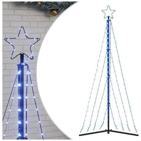 Albero Di Natale A Led 339 Led Blu 187 Cm - Foto 2