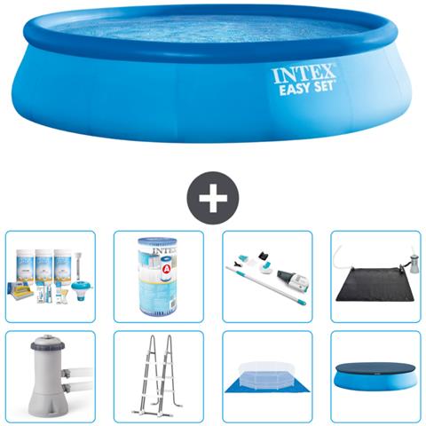 Piscina Fuori Terra - In Giro - 457x107 Cm - Blu - Include Accessori Coordinati A1271 - Foto 1