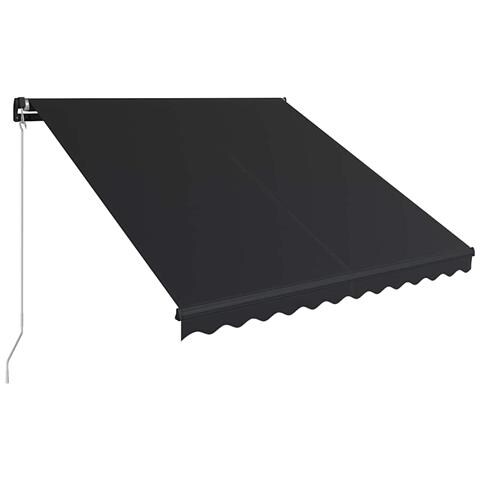Tenda Da Sole Retrattile Manuale Con Led 350x250 Cm Antracite - Foto 2