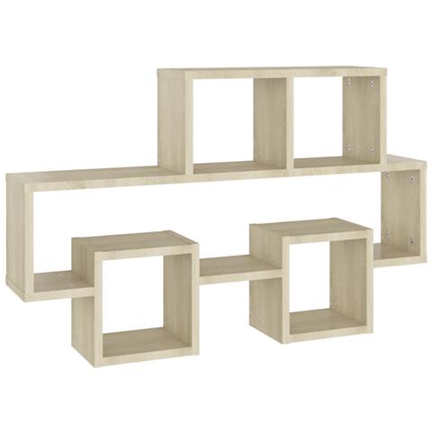 Lusso Casadino -  Scaffale Parete Auto Rovere Sonoma 82x15x51cm Legno Multistrato - Foto 1