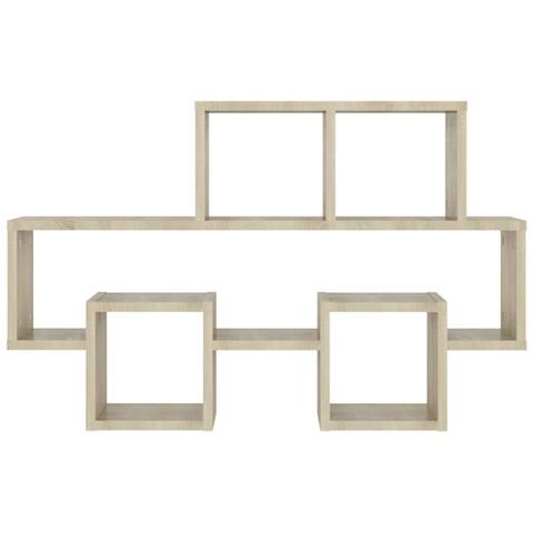 Lusso Casadino -  Scaffale Parete Auto Rovere Sonoma 82x15x51cm Legno Multistrato - Foto 2