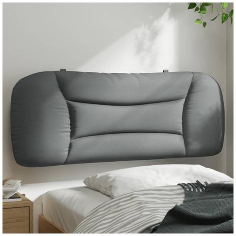 Lusso Casadino - Cuscino Testiera Hvar Grigio Chiaro 100 Cm In Tessuto - Foto 8