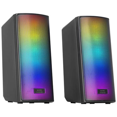 Marsgaming Msrgb2, Bluetooth 5.3 15w, Dsp, Rgb, Total Mesh, Control Box, Jack 3.5mm E Usb, Nero - Foto 6