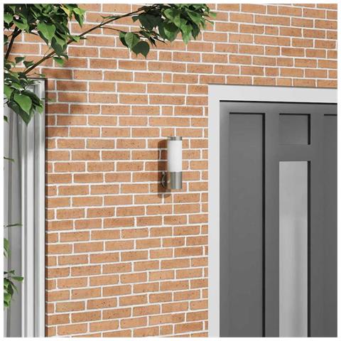 Lampada da parete Outdoor  Acciaio Inossidabile Argento IP44 - Foto 2