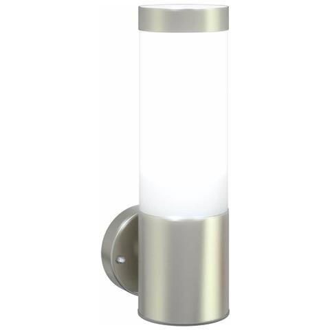Lampada da parete Outdoor  Acciaio Inossidabile Argento IP44 - Foto 9