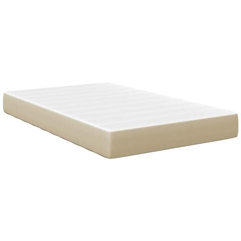 Materasso a molle Pocket  Verde Chiaro Grigio Medio 120x190x20 cm Tessuto - Foto 1