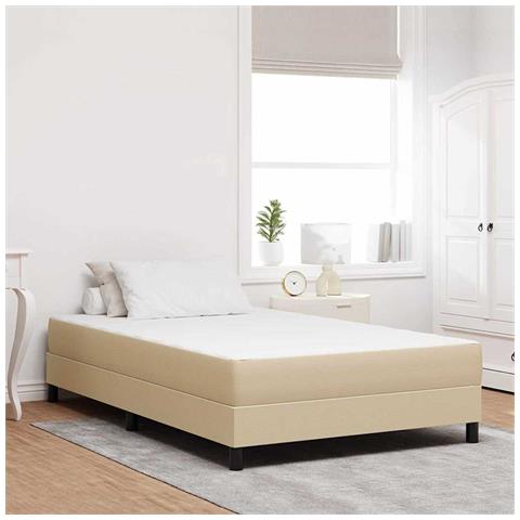 Materasso a molle Pocket  Verde Chiaro Grigio Medio 120x190x20 cm Tessuto - Foto 2