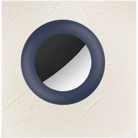 Custodia Protettiva In Silicone Per Apple Airtag Tracker Blue M - Foto 4