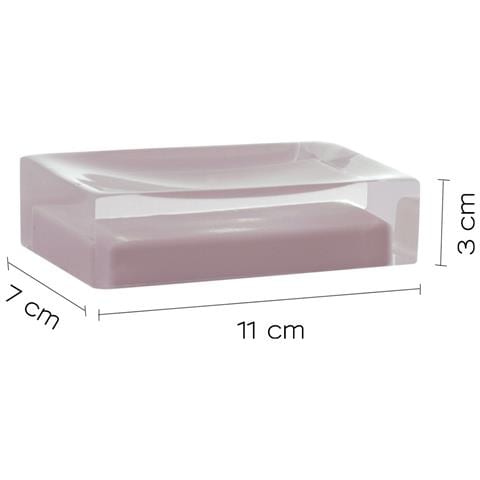 Portasapone D'appoggio In Resina Ra11 Serie Rainbow Rosa - Foto 2