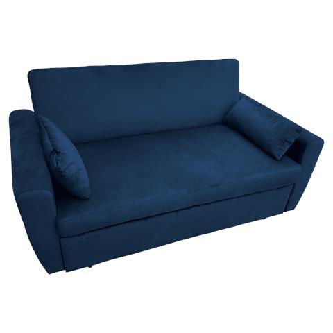 Matt Divano Letto A 2 Posti In Velluto Blu - Foto 1