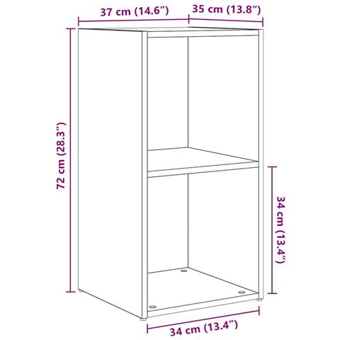 Set mobile TV 4 pcs Legno vecchio 37 x 35 x 72 cm - Foto 9