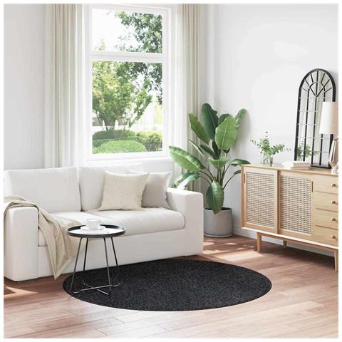 Tappeto Grigio scuro 160 x 160 cm Polipropilene - Foto 2