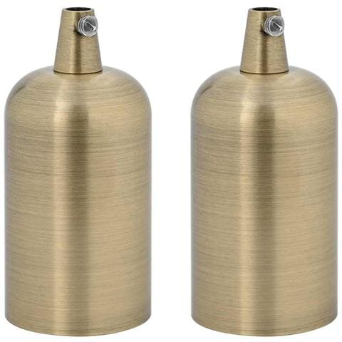 Portalampade 2 pz Bronzo E27 - Foto 1