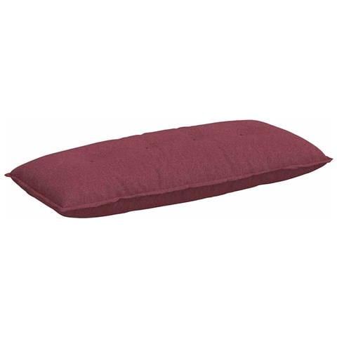 Cuscino per Schiena Rosso Vino 120 x 19 x 50 cm Tessuto - Foto 1