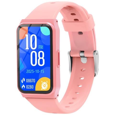 Smartwatch Multifunzionale Con Monitoraggio Frequenza Cardiaca E Ossigeno Nel Sangue, Compatibile Con L'app Hry Fine Pink - Foto 7