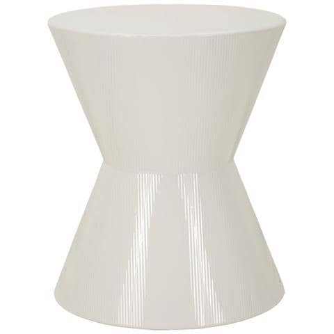 Tavolino Vkh1083-bianco-metallo-45x45x55 Cm - Foto 1