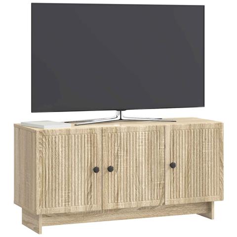 Mobile TV Rovere Sonoma 99 x 34,5 x 50 cm Legno ingegnerizzato - Foto 2