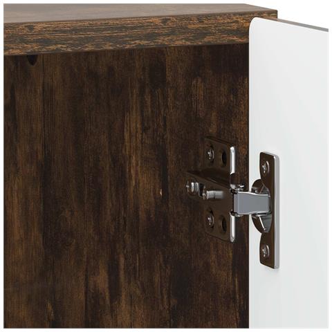Armadio da Notte 2 pcs Rovere Fumo 43 x 34,5 x 50 cm - Foto 9