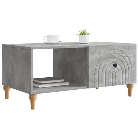 Tavolino da salotto Grigio Cemento 90 x 50 x 40 cm - Foto 2