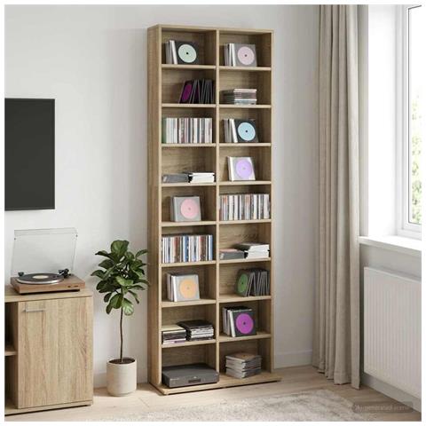 Mobile per CD Rovere Sonoma 65 x 23,5 x 175 cm - Foto 2