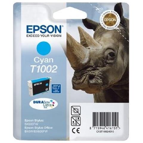 C13T10024020 Cartuccia Ink Originale Ciano per Stylus SX515W / SX600FW Capacità 815 Pagine - Foto 3
