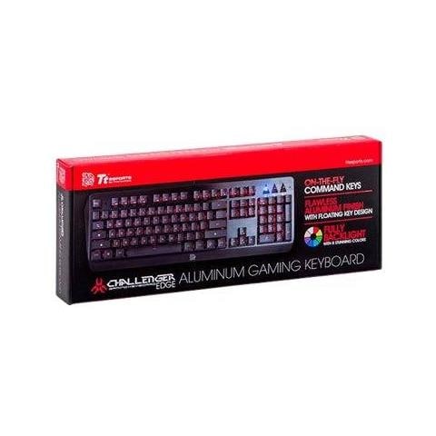 Tastiera Gaming USB Challenger Edge Membrane Retroilluminata Colore Nero (Layout Tedesco) - Foto 6