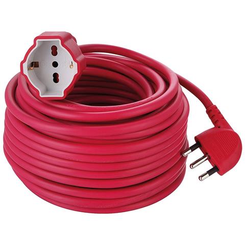 01572 Prolunga Giardino 20 Mt Spina 16a E Presa Polivalente (schuko + 10/16a) Adatta Per Elettrodomestici Da Giardinaggio - Sezione Cavo 3g1,5 Mm² - Foto 4