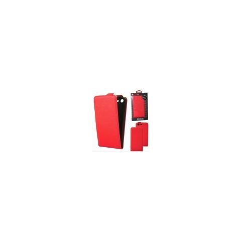 Custodia Flip Verticale Slim Pelle Per Wiko Stairway Colore Rosso Alta Qualita' Mocca Blister - Foto 1