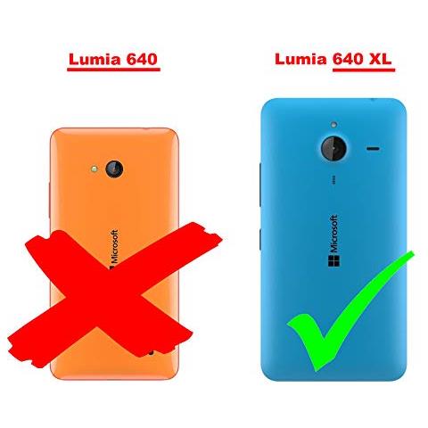 Custodia Compatibile Con Nokia Lumia 640 Xl In Rosso Mela - Coperchio Protettivo In Design Flip Con Chiusura Magnetica - Foto 2