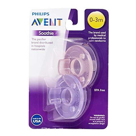 Philips 2 Pack Avent Soothie Ciuccio Colore Rosa Viola 0-3 Mesi - Foto 1