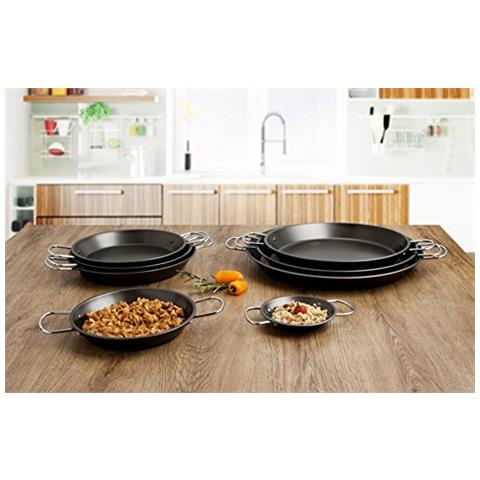 Senia - padella Per Paella In Acciaio Carbonatado, Ideali Forno E Induzione Nero 32 cm Nero - Foto 2