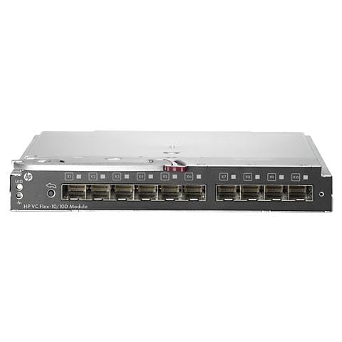 Hewlett Packard Enterprise Virtual Connect Flex-10/10D Module for c-Class BladeSystem, 10 Gigabit, IEEE 802.1ab, IEEE 802.1D, IEEE 802.1Q, IEEE 802.2, IEEE 802.3ad, SNMP 1, SNMP 2, CLI, BladeSystem c3000, BladeSystem c7000, 270 x 352,6 x 120,7 mm - Foto 3