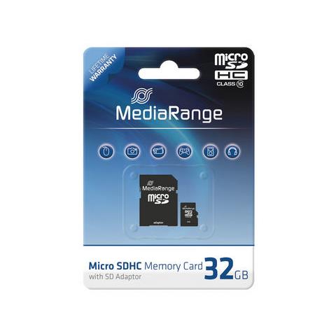 32GB microSDHC, MicroSDHC, Class 10, Nero, SD, Blister - Foto 1