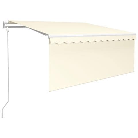 Tenda Sole Retrattile Automatica con Parasole 3,5x2,5 m Crema - Foto 1