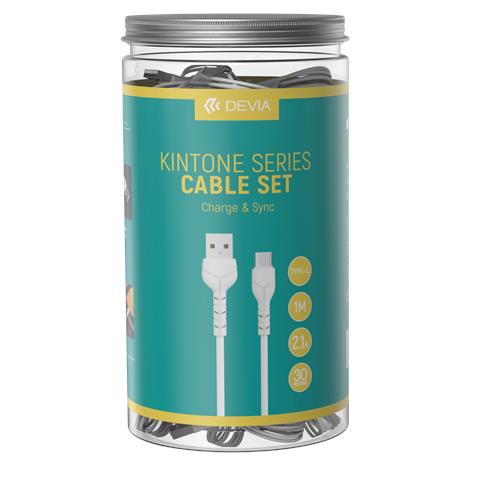 Confezione 30 Cavi bulk in Barattolo TYPE-C 5V 2A Bianchi 1 metro - Foto 1