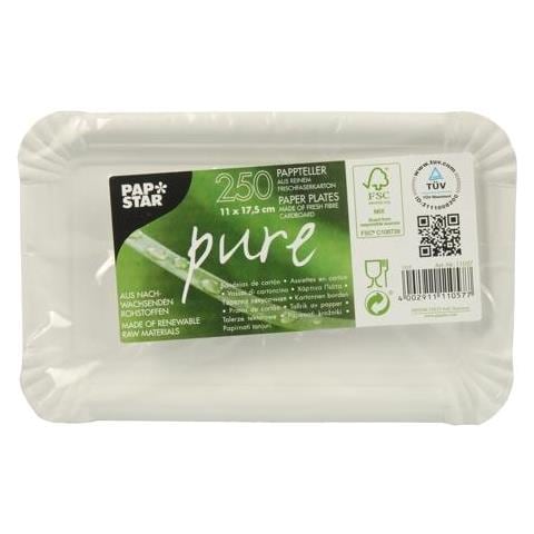 11057 Rettangolare Carta Bianco 250pezzo (i) Piatto Piano - Foto 2