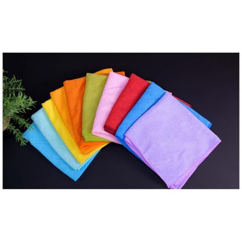 Panni Di Pulizia In Microfibra - Panni Multiuso - Morbidi Antigraffio - Confezione Da 7 Panni In Microfibra + 3 In Omaggio - Foto 2